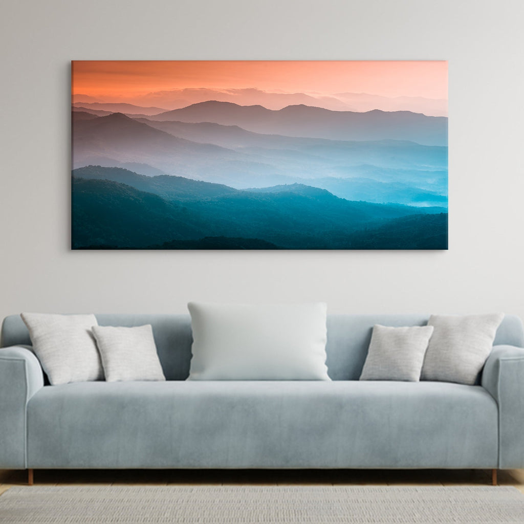 Morning Amazing Nature Mountain Canvas Wall Art Painting 
