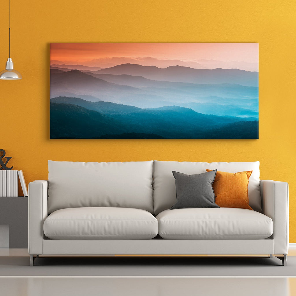 Morning Amazing Nature Mountain Canvas Wall Art Painting 