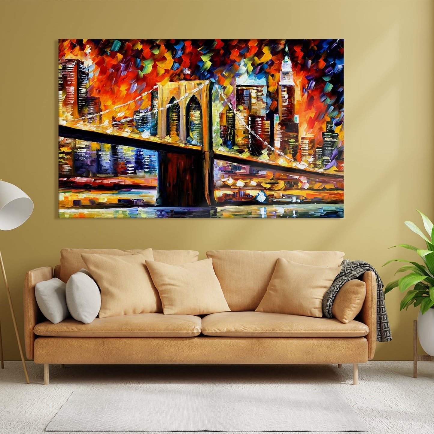 Brooklyn Bridge Canvas Wall Art Painting 