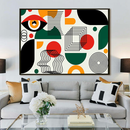 Framed Canvas Digital Abstract Modern Art Wall Painting For Home and Hotels Wall Decoration. Digital Reprint (ABWA18)