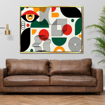 Framed Canvas Digital Abstract Modern Art Wall Painting For Home and Hotels Wall Decoration. Digital Reprint (ABWA18)