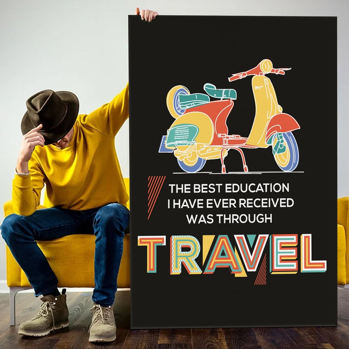 Motivational Canvas Wall Art Painting