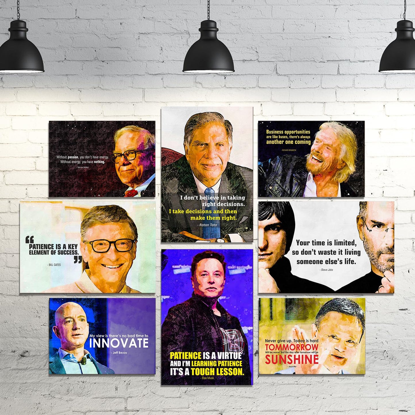 portraits of influential Canvas Wall Art Painting