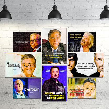 portraits of influential Canvas Wall Art Painting