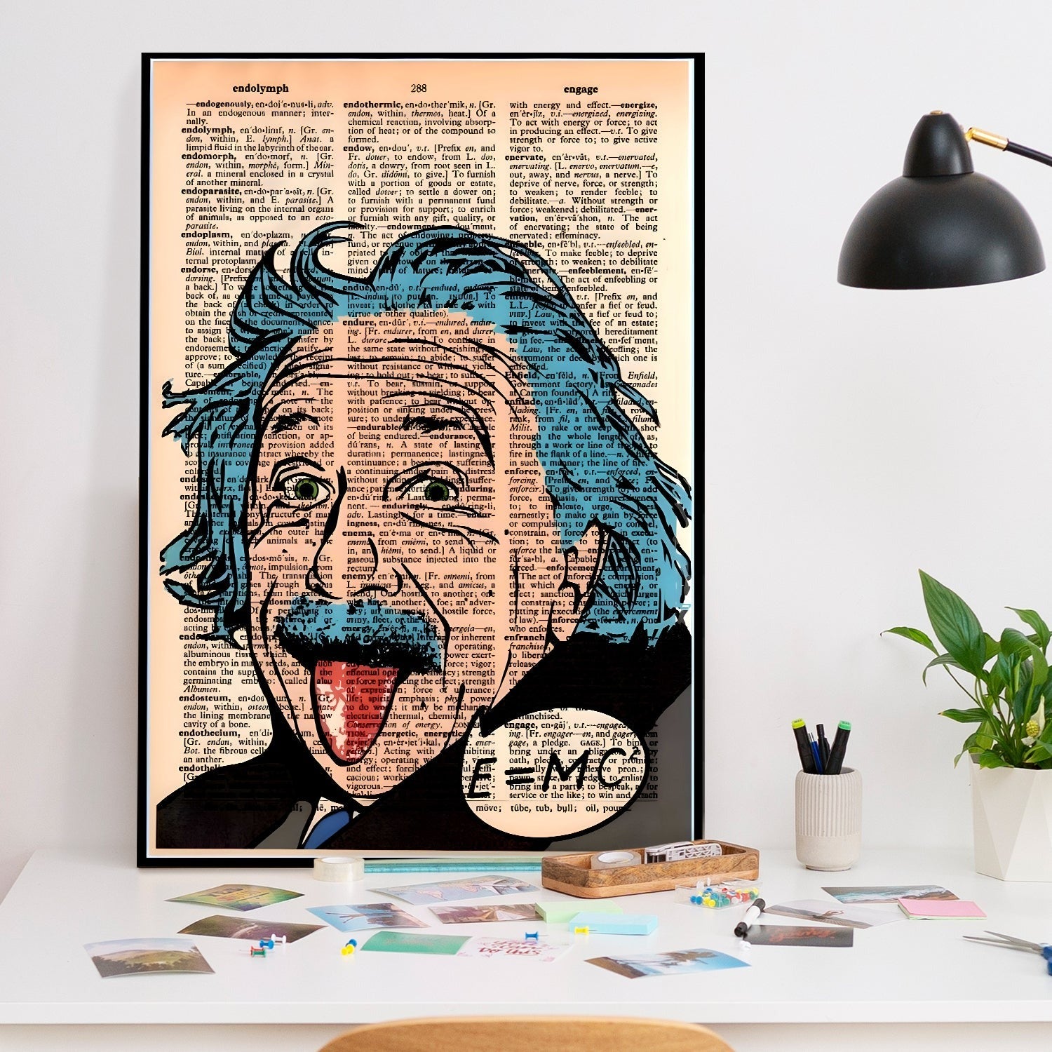 Albert Einstein E=MC²"  canvas wall art painting