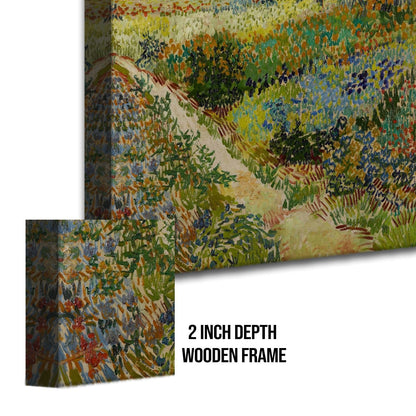 Garden At Arles By Vincent Van Gogh Art Reproduction Canvas Print Large Size Paintings Luxurious Wall Art For Home Office Décor. (VAWA018).