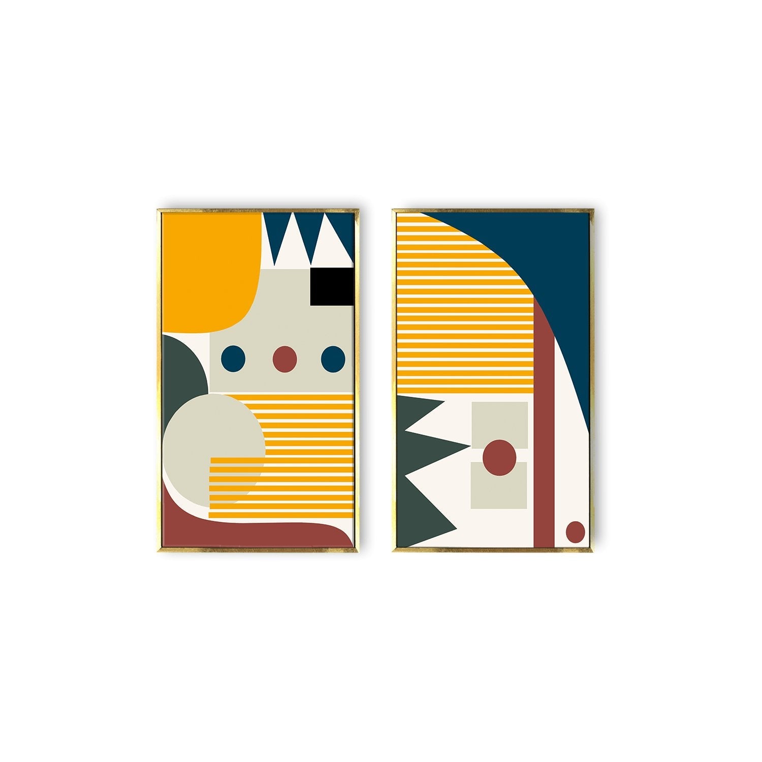 Geometry shapes Canvas wall Art Painting