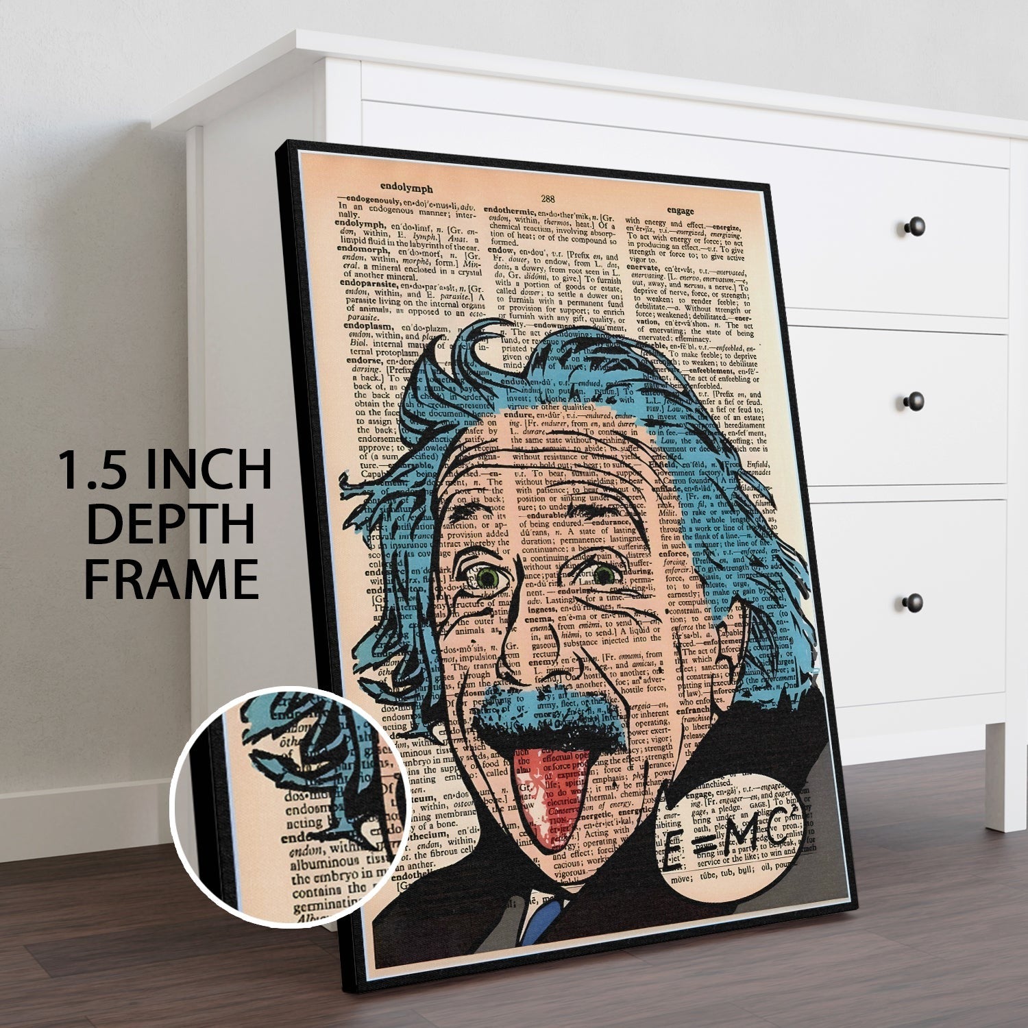 Graffiti Albert Einstein Canvas – Bold Urban Wall Art – Iconik Canvas