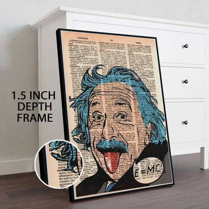 Graffiti Albert Einstein canvas wall art painting for Home
