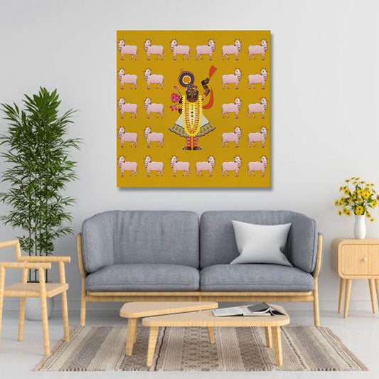Shrinathji Pichwai Canvas Wall Painting