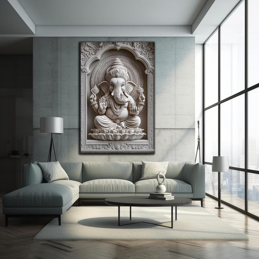 Ganesh ji Canvas Wall Painting