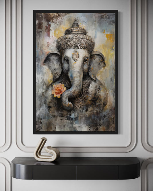 Ganesh Ji Canvas Wall Painting