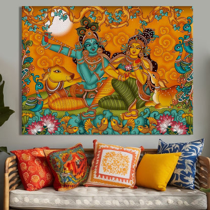 Radha krishna Canvas Wall Art Painting 