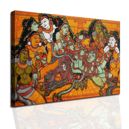 Kerala Mural Canvas Wall Art Painting 