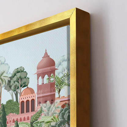 Mughal Garden Canvas Wall At