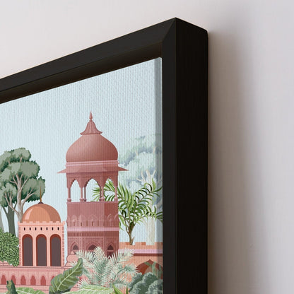 Mughal Garden Canvas Wall At