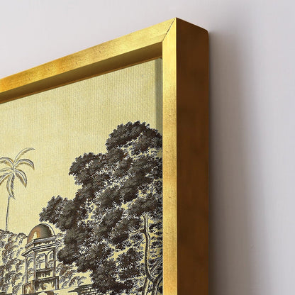 The Mughal Stronghold Wall Art Canvas Painting