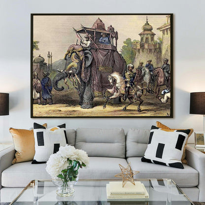 Indian Rebellion of 1857 Wall Art Canvas Painting