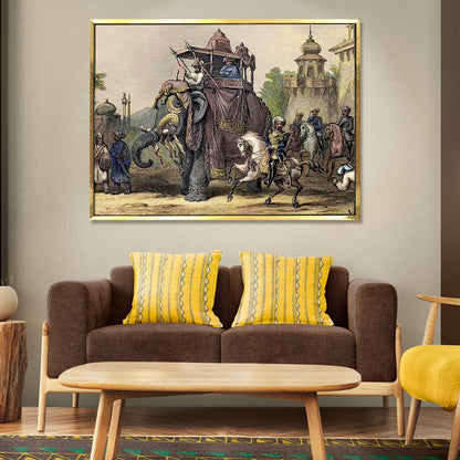 Indian Rebellion of 1857 Wall Art Canvas Painting