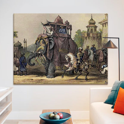 Indian Rebellion of 1857 Wall Art Canvas Painting