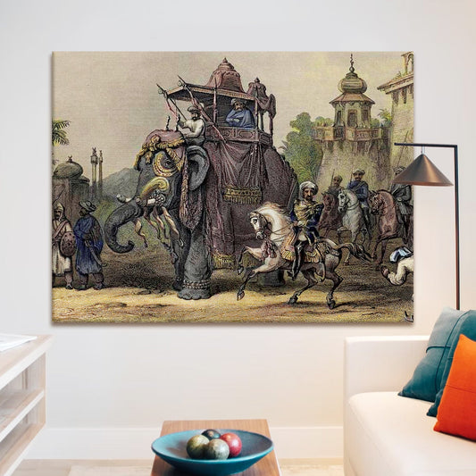 Indian Rebellion of 1857 Wall Art Canvas Painting