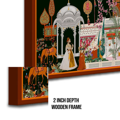 Mughal Garden View Canvas Painting
