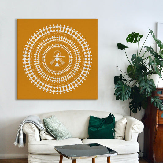 Warli tribal Canvas Wall art  Painting 