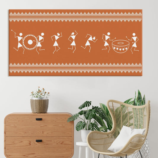  Warli painting Canvas Wall Art  Painting