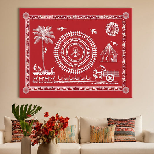 Warli  Canvas Wall Art  Painting