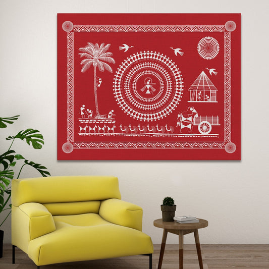 Warli  Canvas Wall Art  Painting
