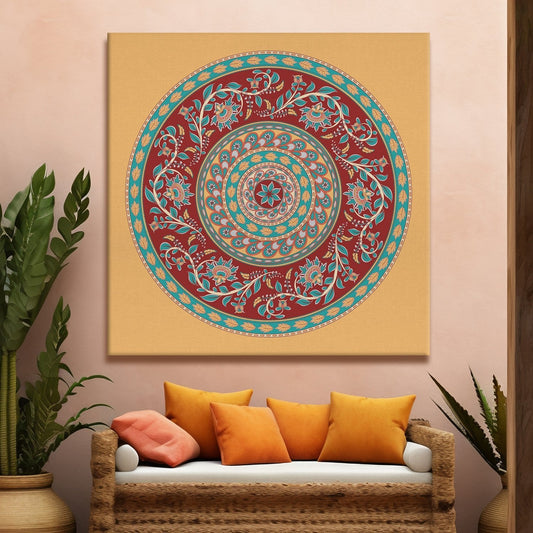 Srikalahasti style  Canvas Wall Art Painting 