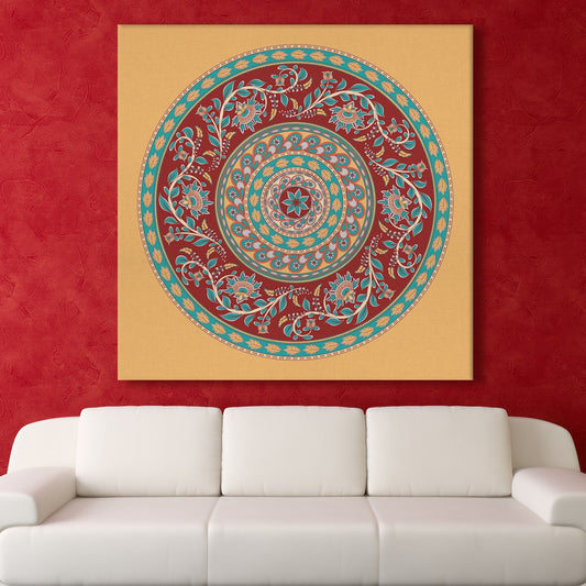 Srikalahasti style  Canvas Wall Art Painting 