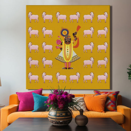 a Pichwai Canvas Wall Art Painting
