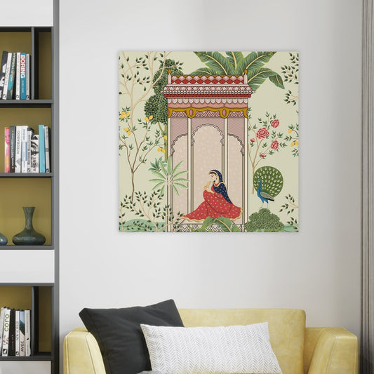 Mughal-style miniature Canvas Wall Art Painting 
