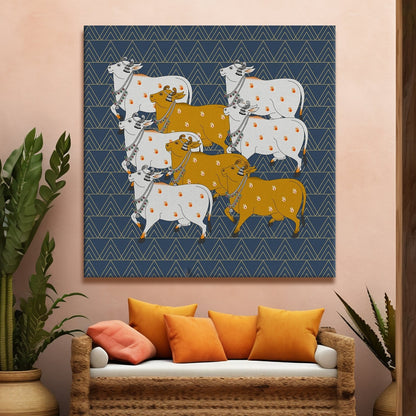 Traditional Pichwai Canvas Wall Art Painting