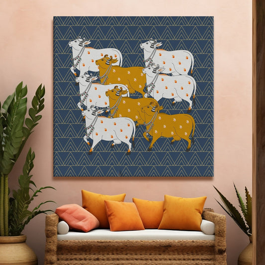 Traditional Pichwai Canvas Wall Art Painting