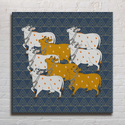 Traditional Pichwai Canvas Wall Art Painting