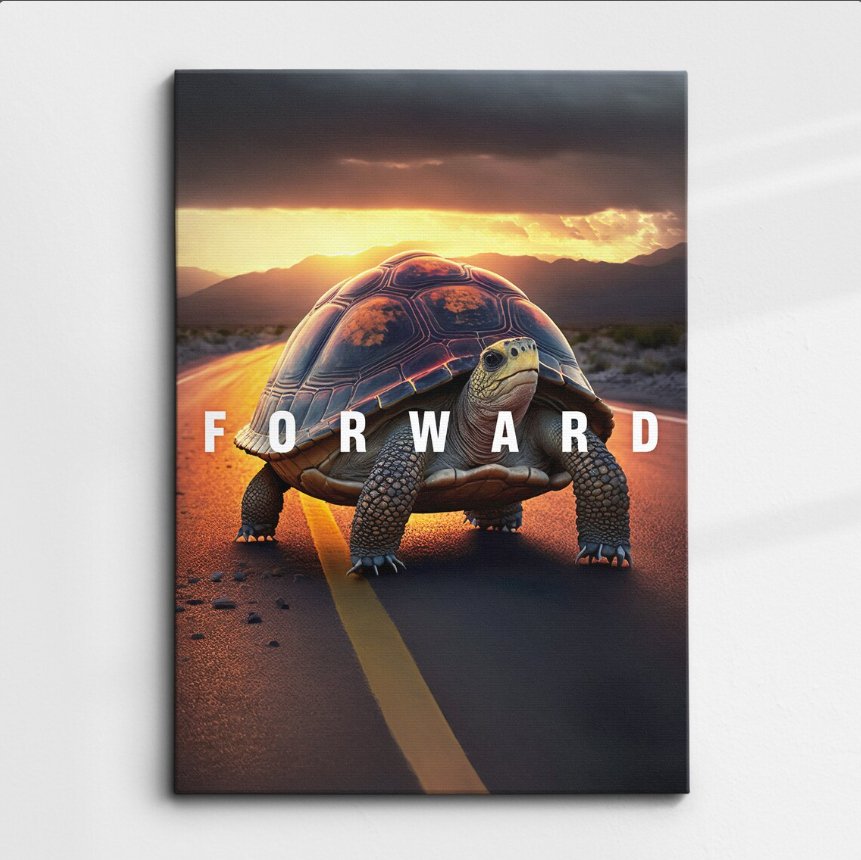 Forward Inspiring Canvas Wall art Painting