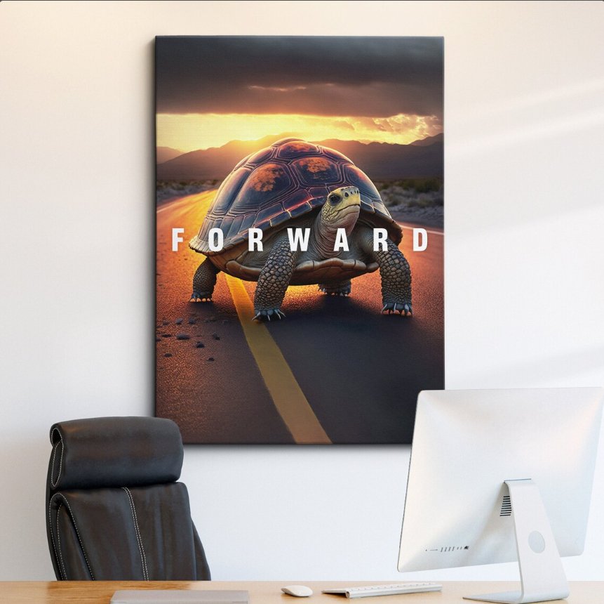 Forward Inspiring Canvas Wall art Painting