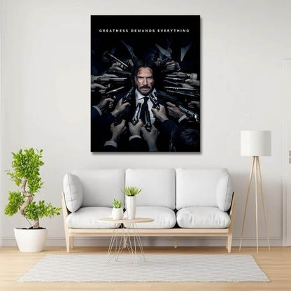 John Wick Wall Canvas Painting For Office Decor