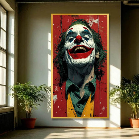Joker Face Canvas Wall Painting For Home Decor