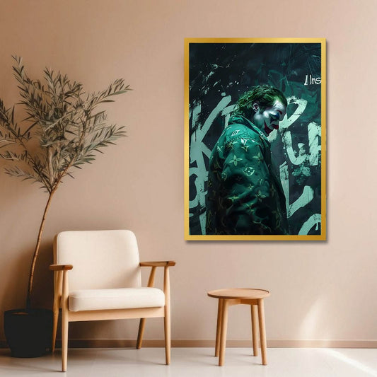 Joker Canvas Wall Painting