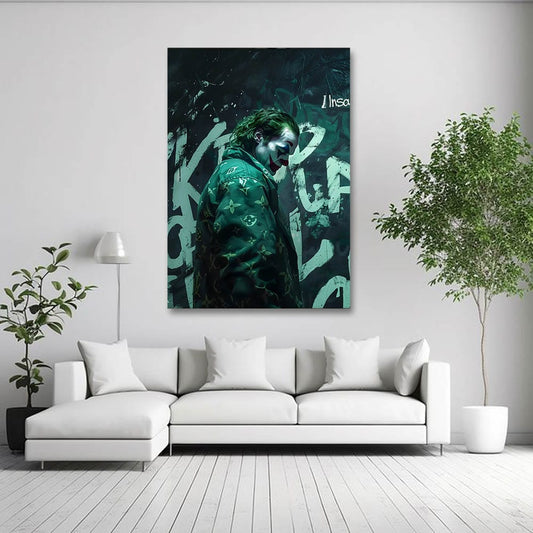 Joker Canvas Wall Painting
