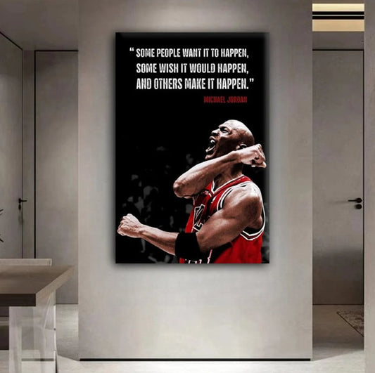 Jordan Inspirational Canvas Wall Art Painting