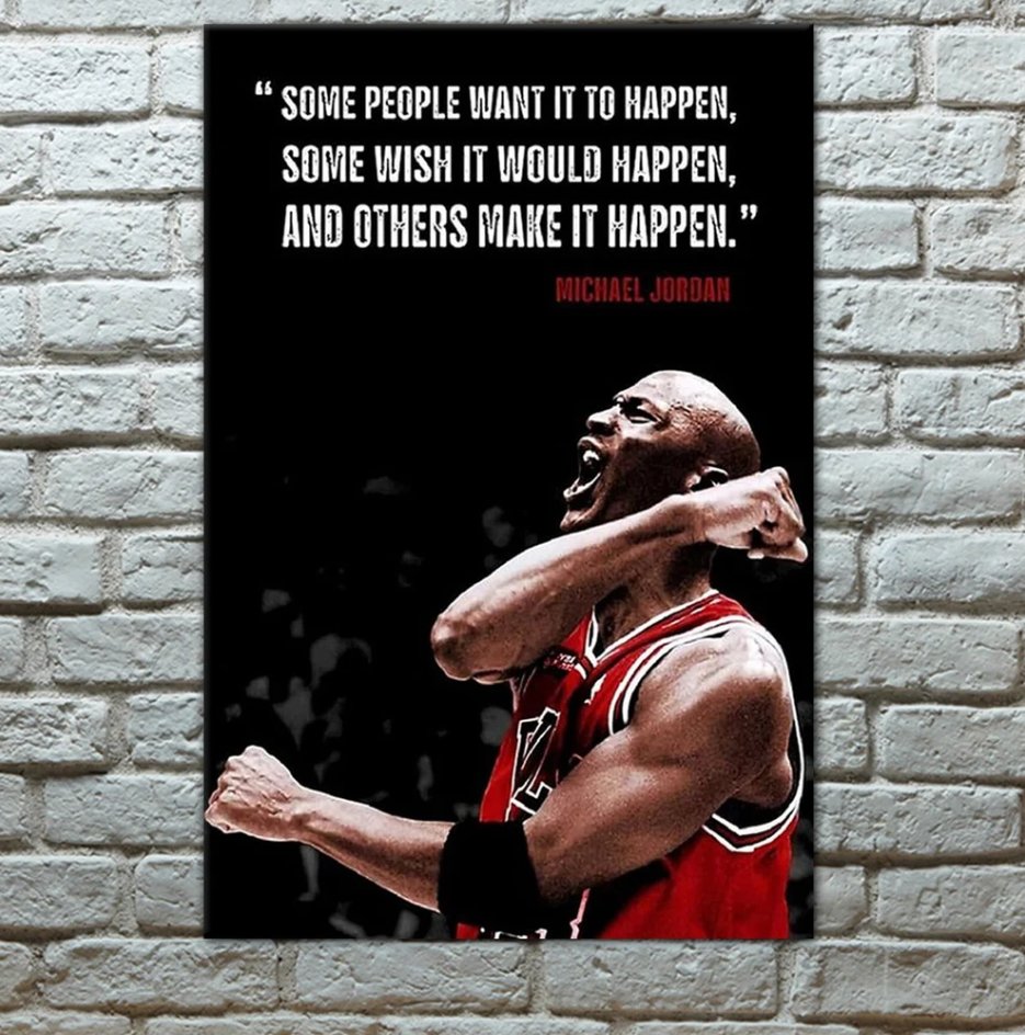 Jordan Inspirational Canvas Wall Art Painting