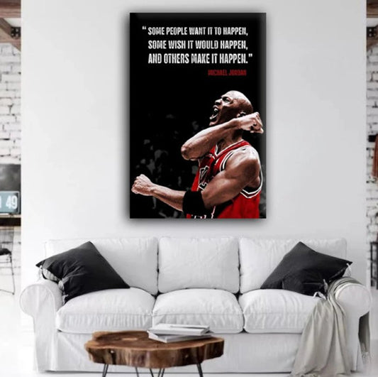 Jordan Inspirational Canvas Wall Art Painting
