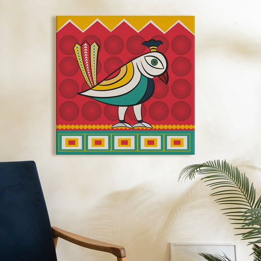 Kalighat Patachitra Canvas Wall Art Painting 