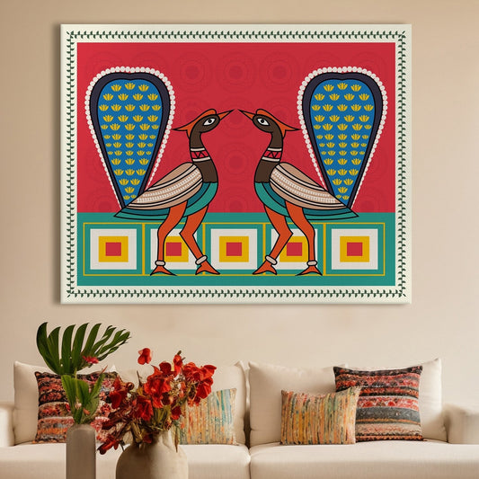 Kalighat Canvas Wall Art  Painting 