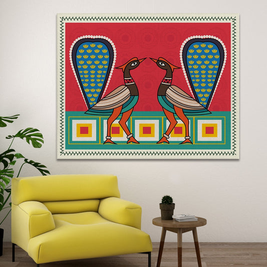 Kalighat Canvas Wall Art  Painting 