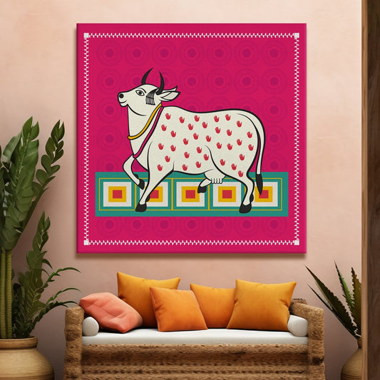 Kalighat Patachitra Canvas Wall Art Painting 